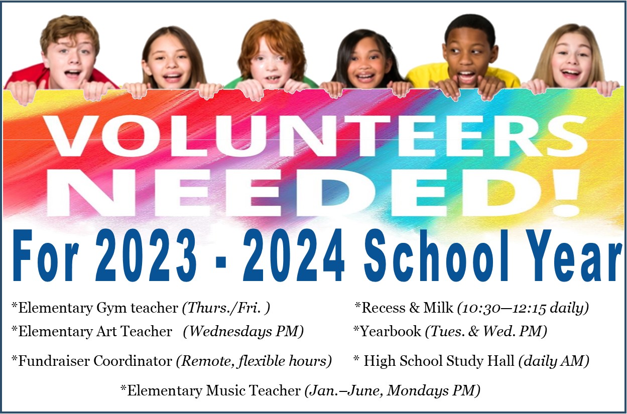 2023 2024 Volunteers Needed Valley Heights Christian Academy   Volunteers 2023 2024 